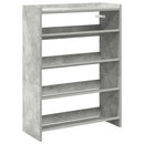 Schuhregal 60X25X Holzwerkstoff Betongrau