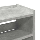 Schuhregal 60X25X Holzwerkstoff Betongrau