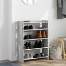 Schuhregal 60X25X100 Cm Holzwerkstoff Grau Sonoma