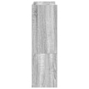 Schuhregal 60X25X100 Cm Holzwerkstoff Grau Sonoma