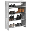 Schuhregal 60X25X100 Cm Holzwerkstoff Grau Sonoma