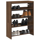 Schuhregal Braun Eichen-Optik 60X25X Holzwerkstoff Braune Eiche