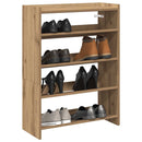 Schuhregal Artisan-Eiche 80X25X Holzwerkstoff Eiche Handwerklich
