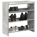 Schuhregal 60X25X Holzwerkstoff Betongrau