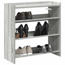 Schuhregal 60X25X100 Cm Holzwerkstoff Grau Sonoma