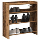 Schuhregal -Optik 80X25X Holzwerkstoff Altholz