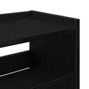 Schuhregal 80X25X Holzwerkstoff Schwarz