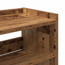 Schuhregal -Optik 80X25X Holzwerkstoff Altholz