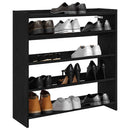 Schuhregal 80X25X Holzwerkstoff Schwarz