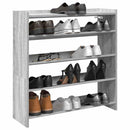 Schuhregal 60X25X100 Cm Holzwerkstoff Grau Sonoma