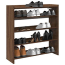Schuhregal Braun Eichen-Optik 60X25X Holzwerkstoff Braune Eiche