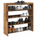 Schuhregal -Optik 80X25X Holzwerkstoff Altholz