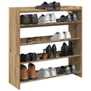 Schuhregal Artisan-Eiche 80X25X Holzwerkstoff Eiche Handwerklich