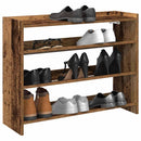 Schuhregal -Optik 80X25X Holzwerkstoff Altholz