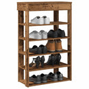 Schuhregal 60X30X98 Cm Holzwerkstoff