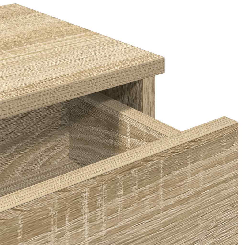 Wandregal mit Schubladen Sonoma-Eiche 80x31x17 cm Holzwerkstoff