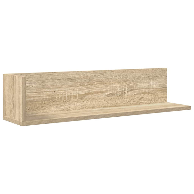 Wandregale 2 Stk. Sonoma-Eiche 75x16,5x16,5 cm Holzwerkstoff