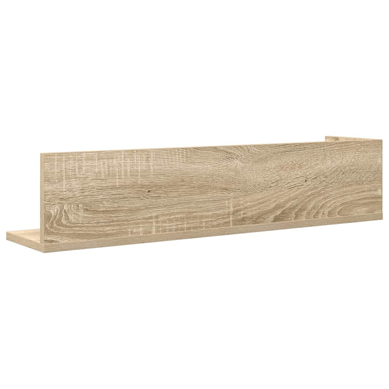 Wandregale 2 Stk. Sonoma-Eiche 75x16,5x16,5 cm Holzwerkstoff