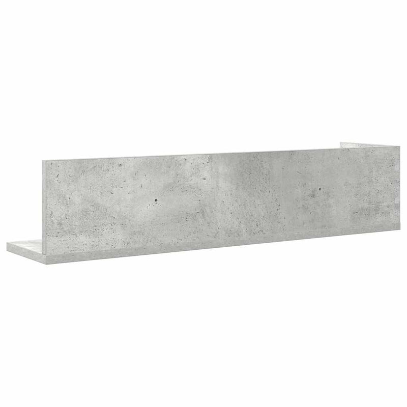 Wandregale 2 Stk. Betongrau 75x16,5x16,5 cm Holzwerkstoff