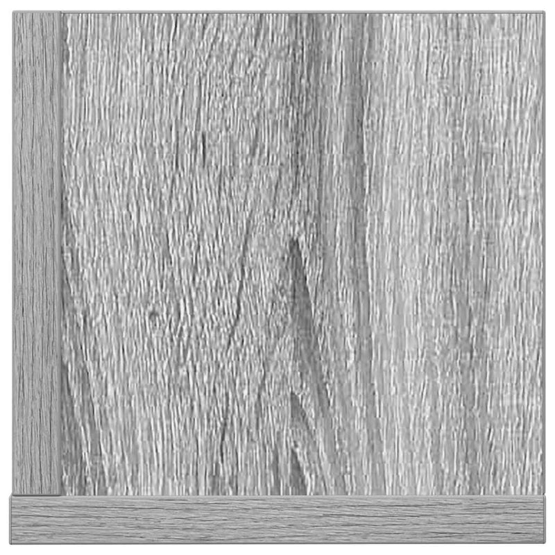 Wandregale 2 Stk. Grau Sonoma 75x16,5x16,5 cm Holzwerkstoff