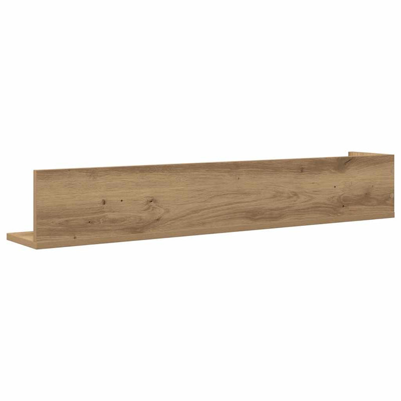 Wandregale 2 Stk. Artisan-Eiche 100x16,5x16,5 cm Holzwerkstoff