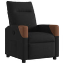 Relaxsessel Stoff Schwarz