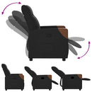 Relaxsessel Stoff Schwarz