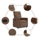 Relaxsessel Stoff Braun