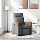 Relaxsessel Stoff Dunkelgrau