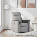 Massagesessel Stoff Wolkengrau