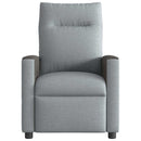 Relaxsessel Stoff Hellgrau