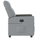 Relaxsessel Stoff Hellgrau