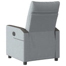 Relaxsessel Stoff Hellgrau