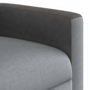 Relaxsessel Stoff Hellgrau