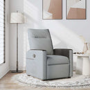 Relaxsessel Stoff Hellgrau