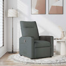 Massagesessel Stoff Dunkelgrau