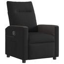 Relaxsessel Stoff Schwarz