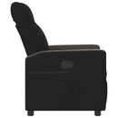 Relaxsessel Stoff Schwarz