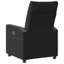 Relaxsessel Stoff Schwarz