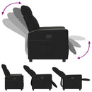 Relaxsessel Stoff Schwarz