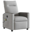 Massagesessel Stoff Wolkengrau