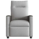 Massagesessel Stoff Wolkengrau