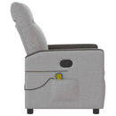 Massagesessel Stoff Wolkengrau
