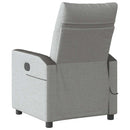 Massagesessel Stoff Wolkengrau