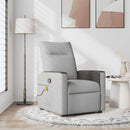 Massagesessel Stoff Wolkengrau