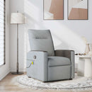 Relaxsessel Stoff Hellgrau