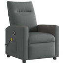 Massagesessel Stoff Dunkelgrau