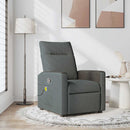 Massagesessel Stoff Dunkelgrau