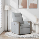 Massagesessel Stoff Hellgrau