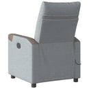 Massagesessel Stoff Hellgrau